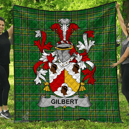 Scottish Gilbert Irish Coat of Arms Family Crest Quilt Irish National Tartan Irish County Quilts