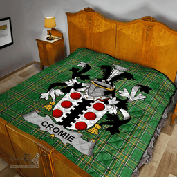 Scottish Cromie Irish Coat of Arms Family Crest Quilt Irish National Tartan Irish County Quilts