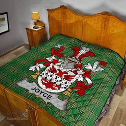 Scottish Joyce Irish Coat of Arms Family Crest Quilt Irish National Tartan Irish County Quilts