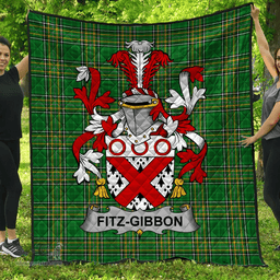 Scottish Fitz-Gibbon Irish Coat of Arms Family Crest Quilt Irish National Tartan Irish County Quilts