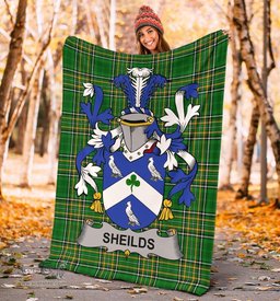 Scottish Sheilds Coat of Arms Family Crest Ireland Blanket Irish National Tartan Irish County Blanket