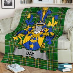 Scottish Day Coat of Arms Family Crest Ireland Blanket Irish National Tartan Irish County Blanket
