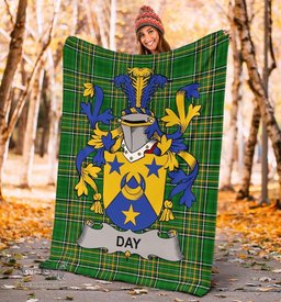 Scottish Day Coat of Arms Family Crest Ireland Blanket Irish National Tartan Irish County Blanket