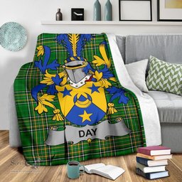 Scottish Day Coat of Arms Family Crest Ireland Blanket Irish National Tartan Irish County Blanket