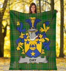 Scottish Day Coat of Arms Family Crest Ireland Blanket Irish National Tartan Irish County Blanket