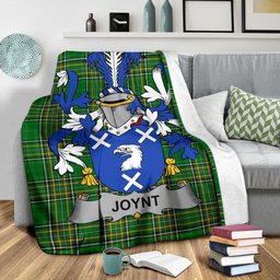 Scottish Joynt Coat of Arms Family Crest Ireland Blanket Irish National Tartan Irish County Blanket