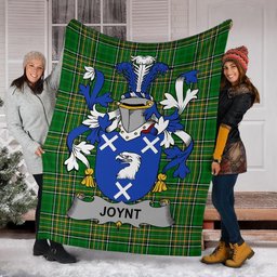 Scottish Joynt Coat of Arms Family Crest Ireland Blanket Irish National Tartan Irish County Blanket