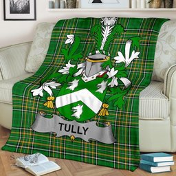 Scottish Tuly or McAtilla Coat of Arms Family Crest Ireland Blanket Irish National Tartan Irish County Blanket