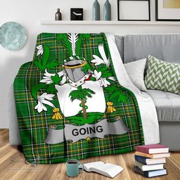 Scottish Going Coat of Arms Family Crest Ireland Blanket Irish National Tartan Irish County Blanket