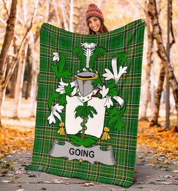 Scottish Going Coat of Arms Family Crest Ireland Blanket Irish National Tartan Irish County Blanket