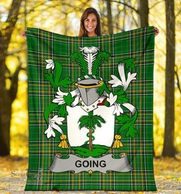 Scottish Going Coat of Arms Family Crest Ireland Blanket Irish National Tartan Irish County Blanket