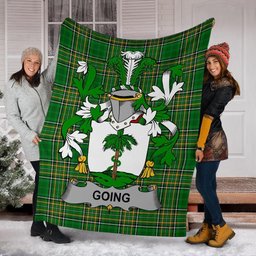 Scottish Going Coat of Arms Family Crest Ireland Blanket Irish National Tartan Irish County Blanket