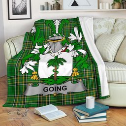 Scottish Going Coat of Arms Family Crest Ireland Blanket Irish National Tartan Irish County Blanket