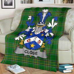 Scottish Close Coat of Arms Family Crest Ireland Blanket Irish National Tartan Irish County Blanket