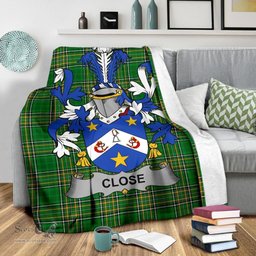 Scottish Close Coat of Arms Family Crest Ireland Blanket Irish National Tartan Irish County Blanket