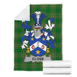 Scottish Close Coat of Arms Family Crest Ireland Blanket Irish National Tartan Irish County Blanket