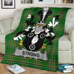 Scottish Strong Coat of Arms Family Crest Ireland Blanket Irish National Tartan Irish County Blanket