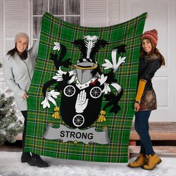 Scottish Strong Coat of Arms Family Crest Ireland Blanket Irish National Tartan Irish County Blanket
