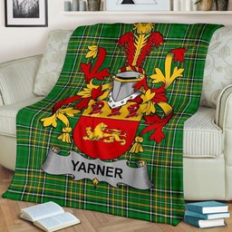 Scottish Yarner Coat of Arms Family Crest Ireland Blanket Irish National Tartan Irish County Blanket