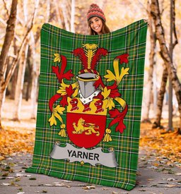 Scottish Yarner Coat of Arms Family Crest Ireland Blanket Irish National Tartan Irish County Blanket