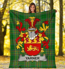 Scottish Yarner Coat of Arms Family Crest Ireland Blanket Irish National Tartan Irish County Blanket