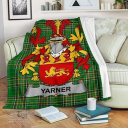Scottish Yarner Coat of Arms Family Crest Ireland Blanket Irish National Tartan Irish County Blanket