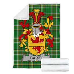 Scottish Barby Coat of Arms Family Crest Ireland Blanket Irish National Tartan Irish County Blanket