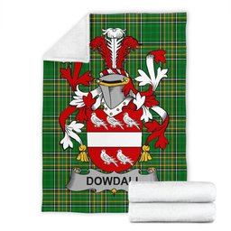 Scottish Dowdall Coat of Arms Family Crest Ireland Blanket Irish National Tartan Irish County Blanket