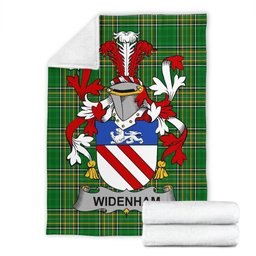 Scottish Widenham Coat of Arms Family Crest Ireland Blanket Irish National Tartan Irish County Blanket