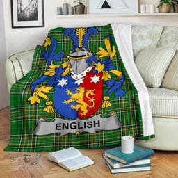 Scottish English Coat of Arms Family Crest Ireland Blanket Irish National Tartan Irish County Blanket