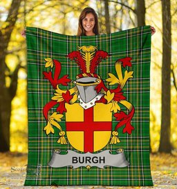 Scottish Burgh Coat of Arms Family Crest Ireland Blanket Irish National Tartan Irish County Blanket