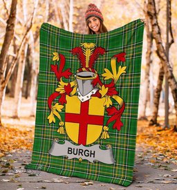 Scottish Burgh Coat of Arms Family Crest Ireland Blanket Irish National Tartan Irish County Blanket