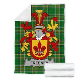 Scottish Freeney Coat of Arms Family Crest Ireland Blanket Irish National Tartan Irish County Blanket