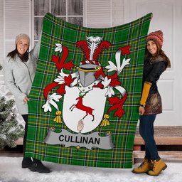 Scottish Cullinan or O'Cullinane Coat of Arms Family Crest Ireland Blanket Irish National Tartan Irish County Blanket