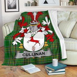 Scottish Cullinan or O'Cullinane Coat of Arms Family Crest Ireland Blanket Irish National Tartan Irish County Blanket