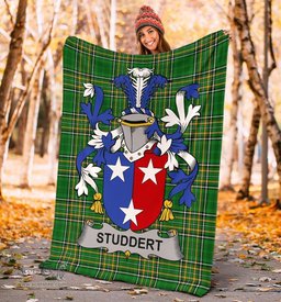 Scottish Studdert Coat of Arms Family Crest Ireland Blanket Irish National Tartan Irish County Blanket