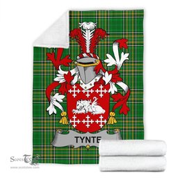 Scottish Tynte Coat of Arms Family Crest Ireland Blanket Irish National Tartan Irish County Blanket