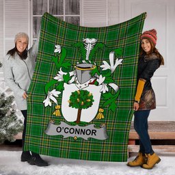 Scottish Connor or O'Connor (Faly) Coat of Arms Family Crest Ireland Blanket Irish National Tartan Irish County Blanket