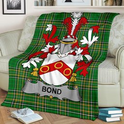 Scottish Bond Coat of Arms Family Crest Ireland Blanket Irish National Tartan Irish County Blanket