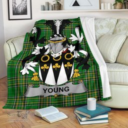 Scottish Young Coat of Arms Family Crest Ireland Blanket Irish National Tartan Irish County Blanket
