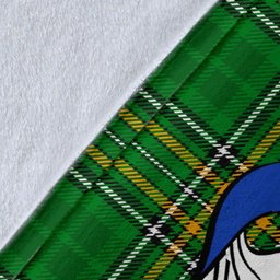Scottish Fitz-Rith Coat of Arms Family Crest Ireland Blanket Irish National Tartan Irish County Blanket