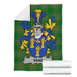 Scottish Vane Coat of Arms Family Crest Ireland Blanket Irish National Tartan Irish County Blanket