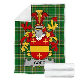 Scottish Gore Coat of Arms Family Crest Ireland Blanket Irish National Tartan Irish County Blanket