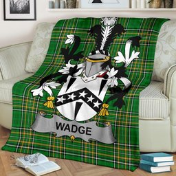 Scottish Wadge Coat of Arms Family Crest Ireland Blanket Irish National Tartan Irish County Blanket