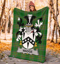 Scottish Wadge Coat of Arms Family Crest Ireland Blanket Irish National Tartan Irish County Blanket