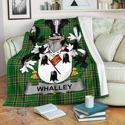 Scottish Whalley Coat of Arms Family Crest Ireland Blanket Irish National Tartan Irish County Blanket