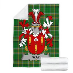 Scottish Way Coat of Arms Family Crest Ireland Blanket Irish National Tartan Irish County Blanket