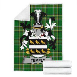 Scottish Temple Coat of Arms Family Crest Ireland Blanket Irish National Tartan Irish County Blanket