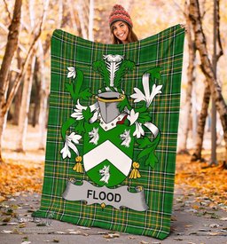Scottish Flood Coat of Arms Family Crest Ireland Blanket Irish National Tartan Irish County Blanket