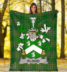 Scottish Flood Coat of Arms Family Crest Ireland Blanket Irish National Tartan Irish County Blanket